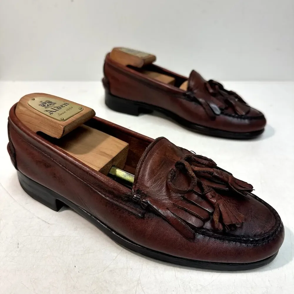 NEW HEELS Rancourt & Co. x Polo Ralph Lauren Tassel Loafer Bench Made USA 8 D